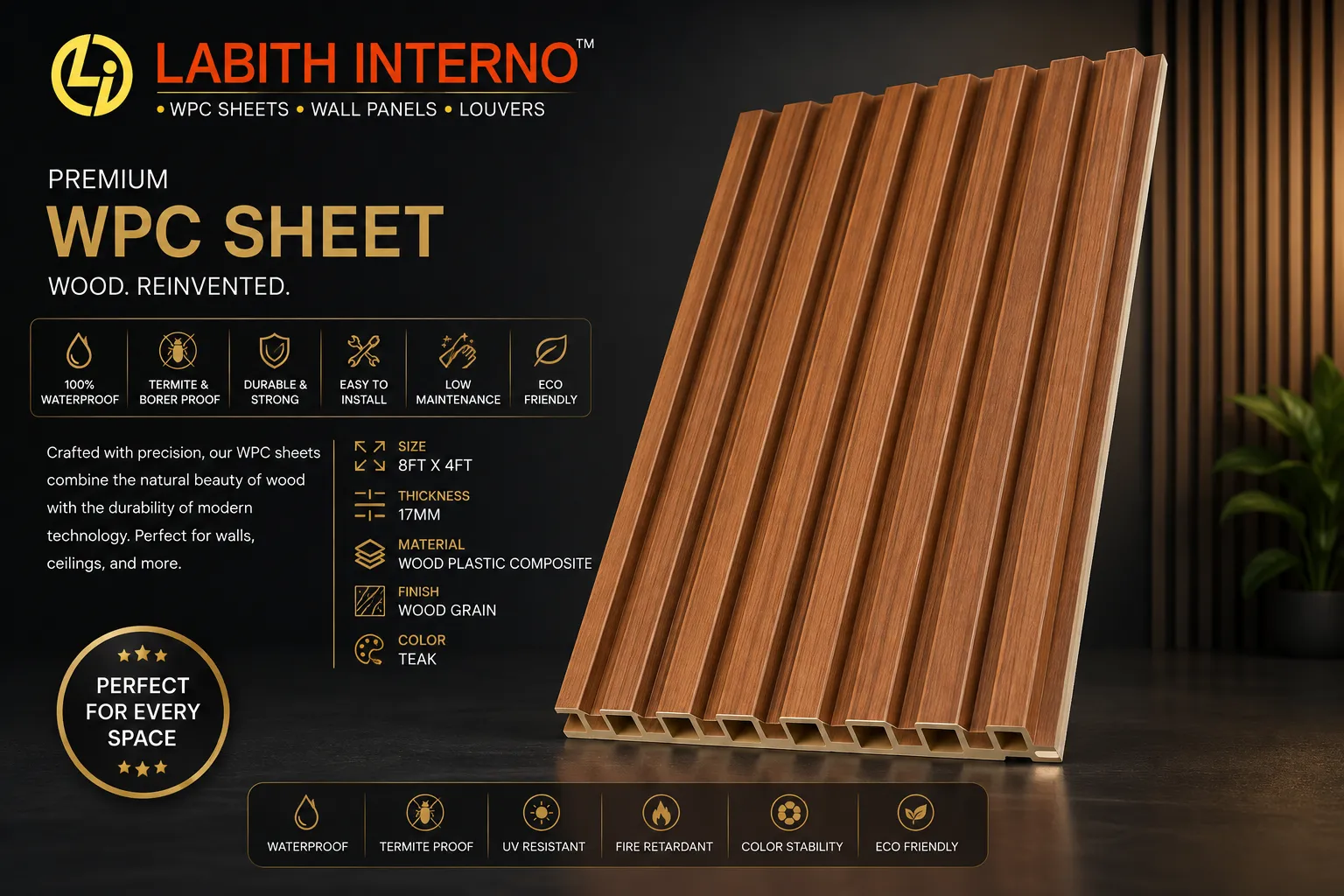 WPC Sheets premium interior finish