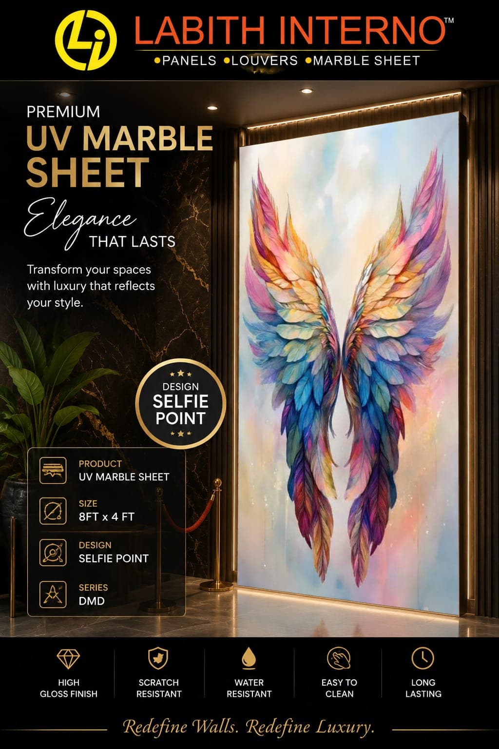 UV Marble Sheet finish 2